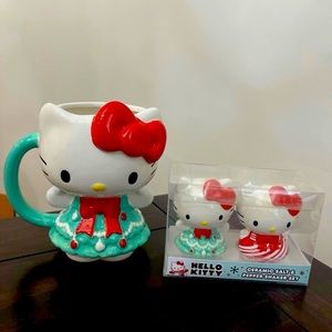 Hello Kitty mug and Salt & Pepper shakers